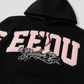 Team Logo Script Hoodie Black/Dusty Pink3