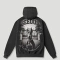 Dobermann Hoodie Washed Black1