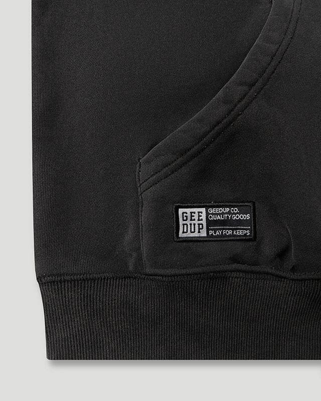 Dobermann Hoodie Washed Black