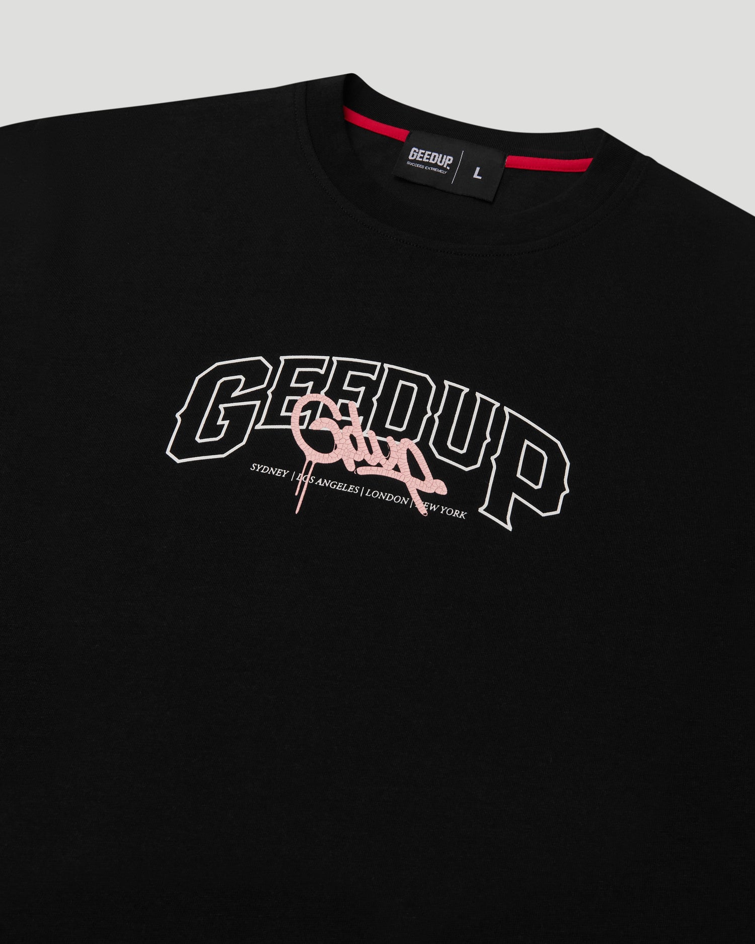 Core Handstyle T-Shirt Black/Pink