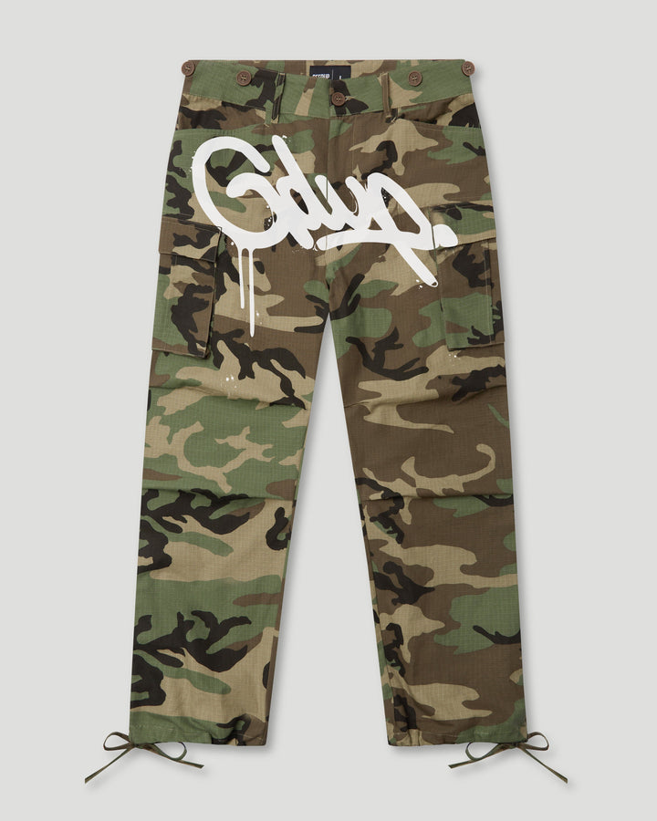 Handstyle R/S Cargo Pants Camo Green