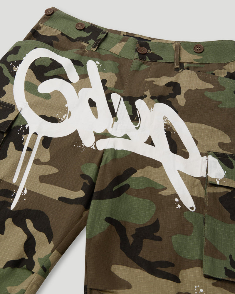 Handstyle R/S Cargo Pants Camo Green