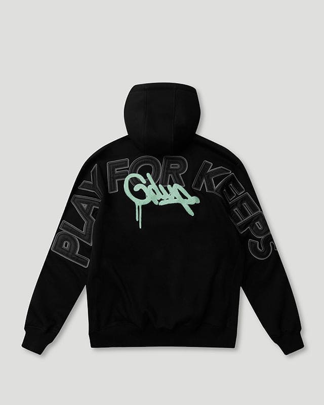 PFK/Handstyle Hoodie Black/Pastel Mint