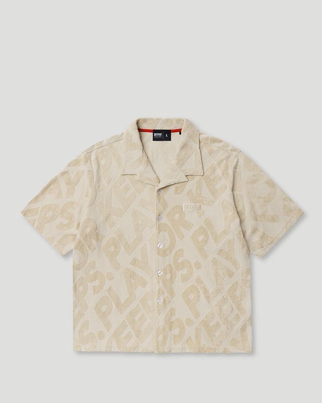 PFK Jacquard Button Shirt Beige