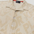 PFK Jacquard Button Shirt Beige3