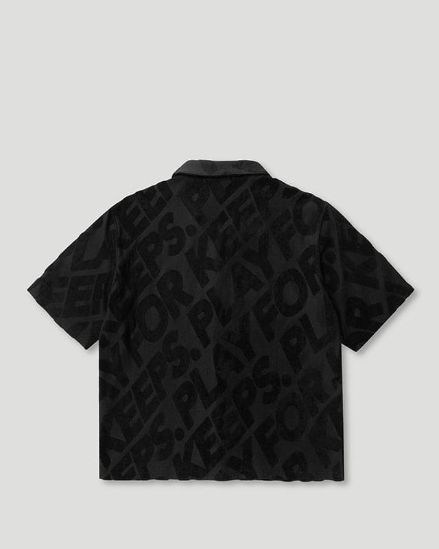 PFK Jacquard Button Shirt Black