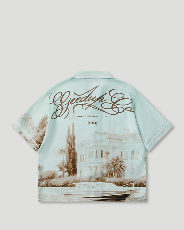 C.D.G Silk Shirt Pastel Mint