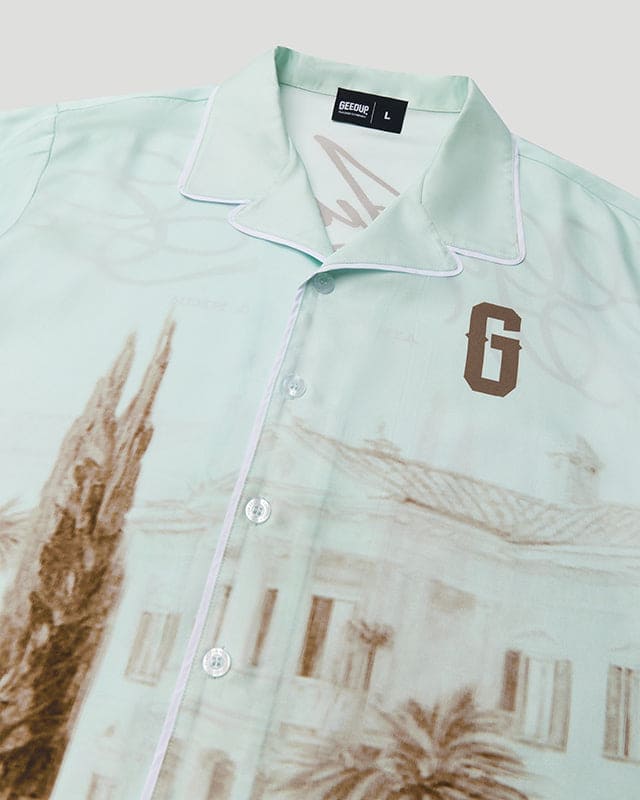 C.D.G Silk Shirt Pastel Mint