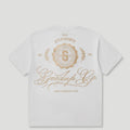 Geedup Co. Cursive T-Shirt Off White1
