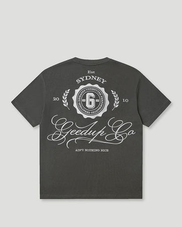 Geedup Co. Cursive T-Shirt Soft Black