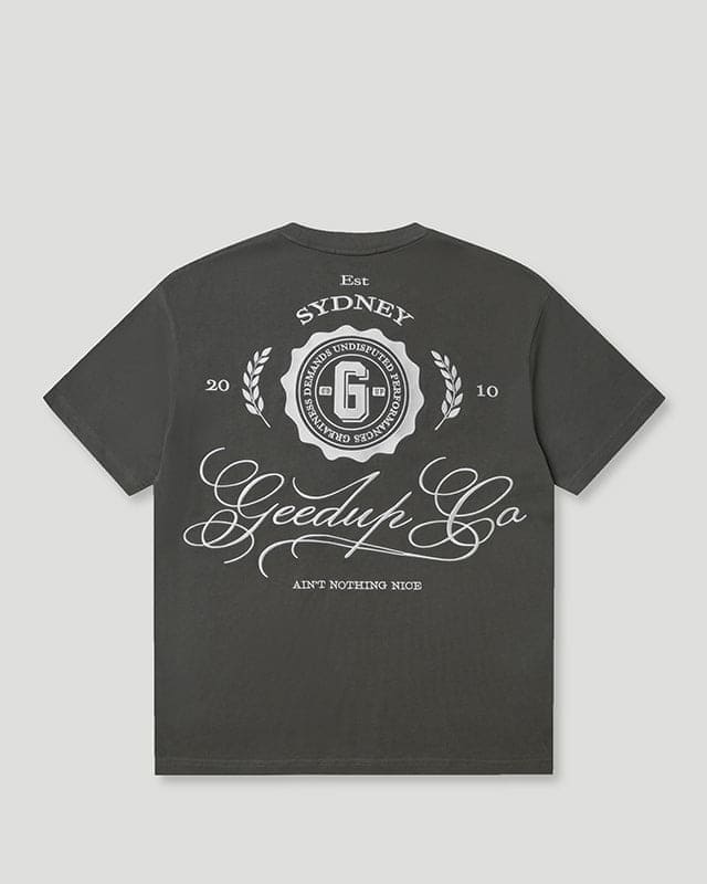 Geedup Co. Cursive T-Shirt Soft Black