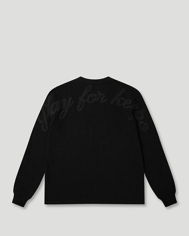 PFK Waffle Longsleeve T-Shirt Black