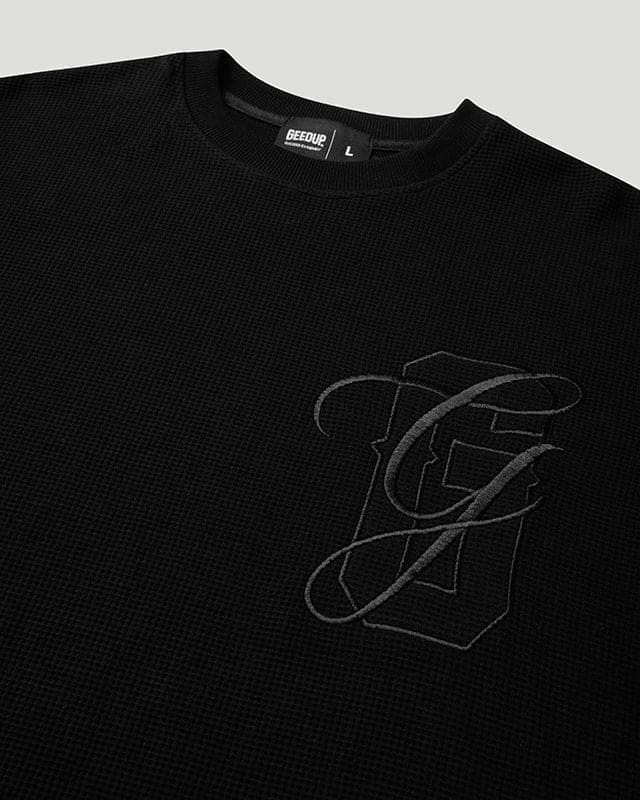 PFK Waffle Longsleeve T-Shirt Black