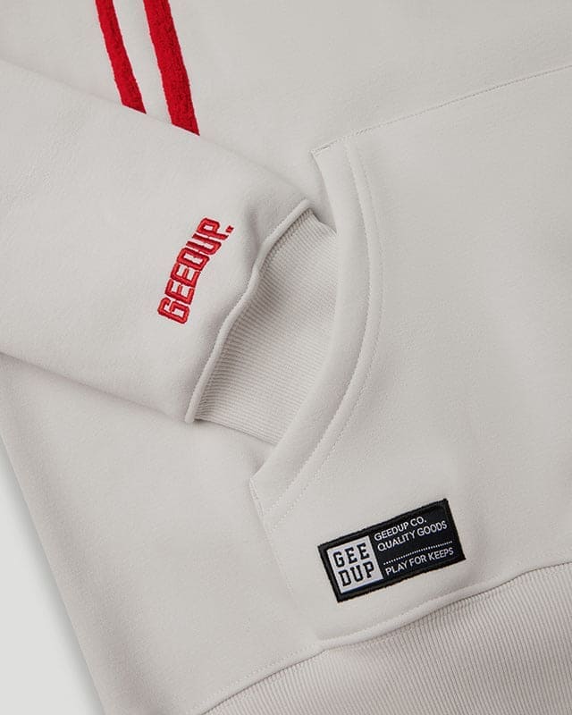 Handstyle G Hoodie Light Grey/Red