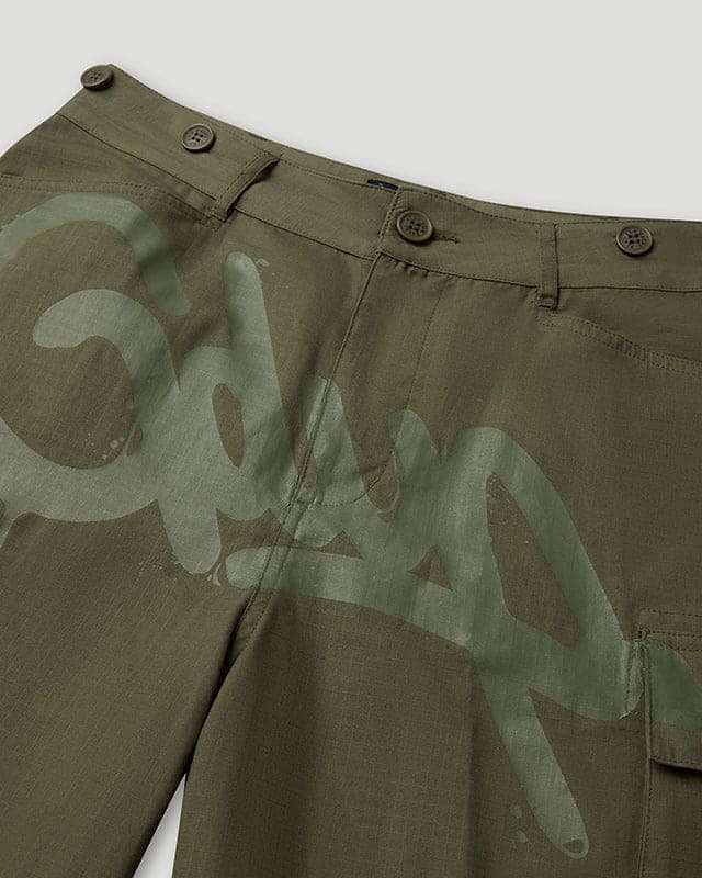 Handstyle Cargo Short Olive Tonal