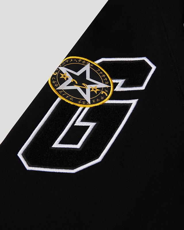 Team Logo x Vanson Hoodie Black