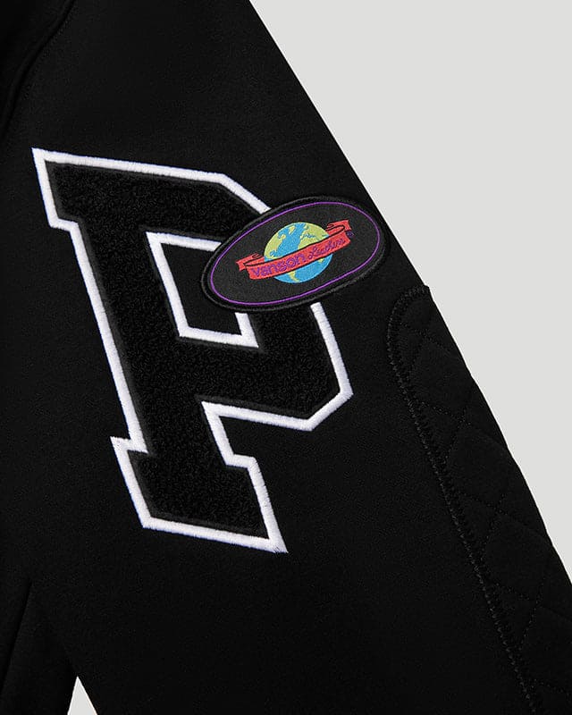 Team Logo x Vanson Hoodie Black