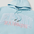 Team Logo x Vanson Hoodie Light Blue3