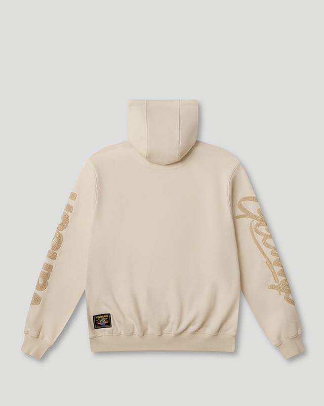 Script Logo x Vanson Hoodie Cream