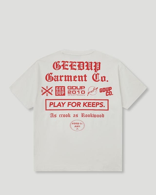 Garment Co. T-Shirt White/Red