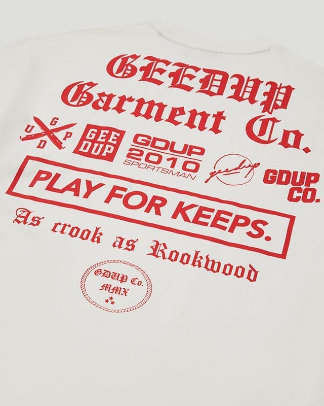 Garment Co. T-Shirt White/Red