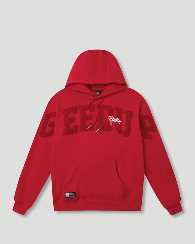 Team Logo/Handstyle Hoodie Tonal Red