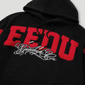 Team Logo/Handstyle Hoodie Black/Red2