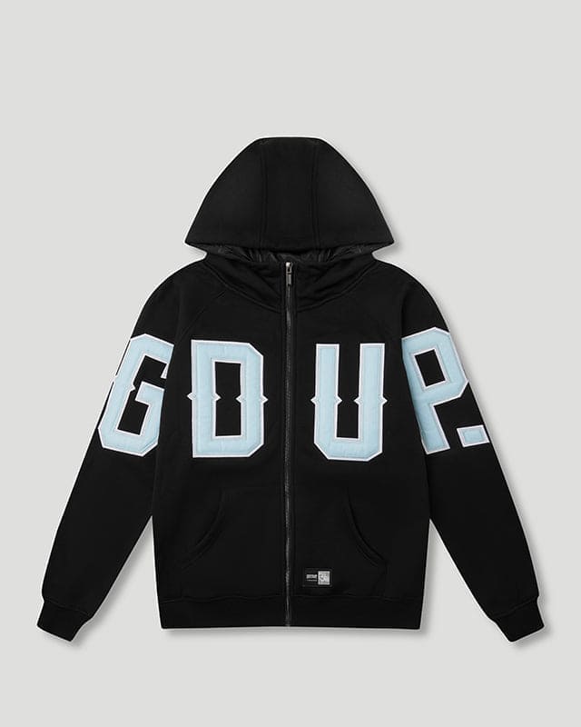 G.D.U.P Zip Hoodie Black/Cool Blue