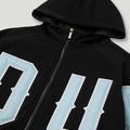 G.D.U.P Zip Hoodie Black/Cool Blue2