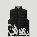 Handstyle/Team Logo Puffer Vest Black/Grey1