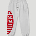Team Logo Cursive Trackpant White Marle/Red1