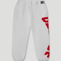 Team Logo Cursive Trackpant White Marle/Red2