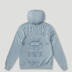 PFK Company Hoodie Ice Blue Tonal