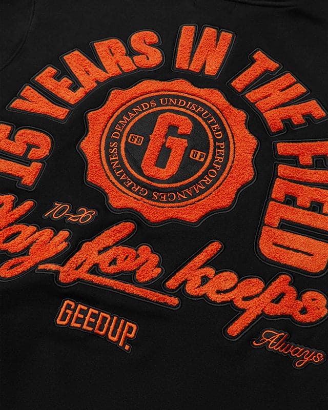 15YR PFK Hoodie Black/Orange