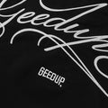 Cursive Logo Hoodie Black/White4