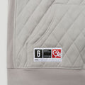 Team Logo Quilted Hoodie 2.0 Grey/White3