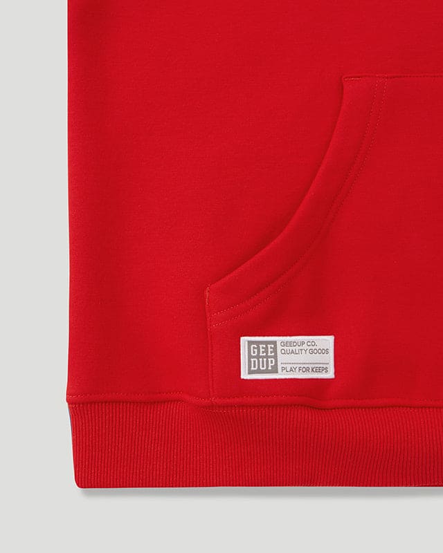 Scribble Logo Hoodie Red/Black
