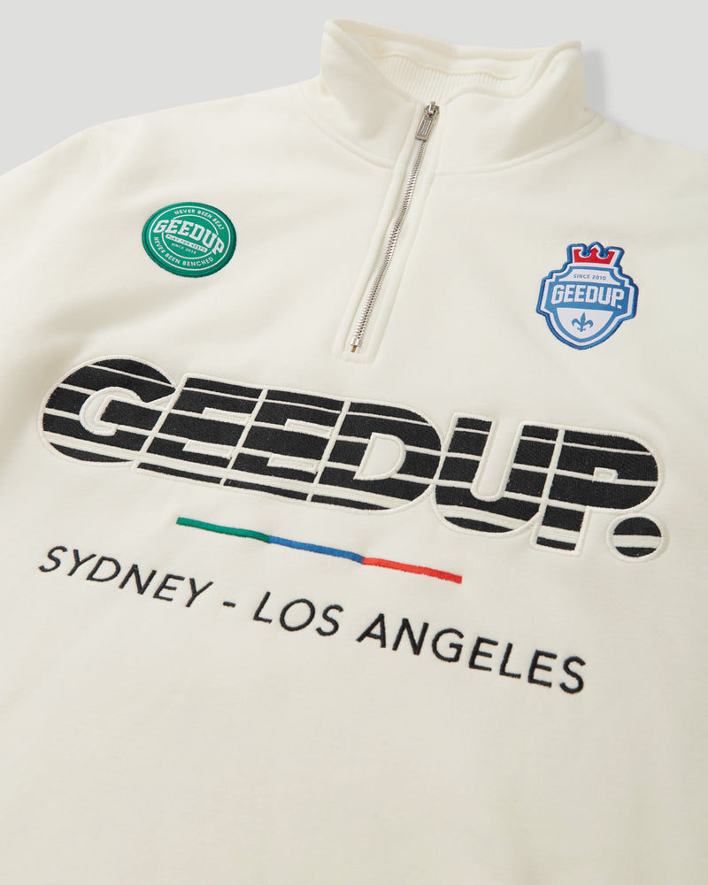 Sportsman Badges QTR ZIP Light Cream