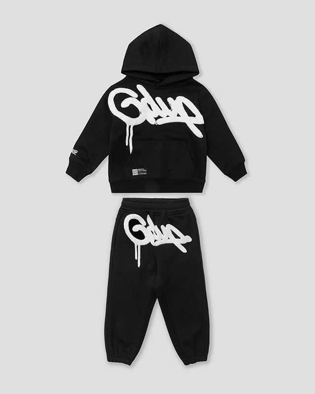 Handstyle Kids Tracksuit Black/White