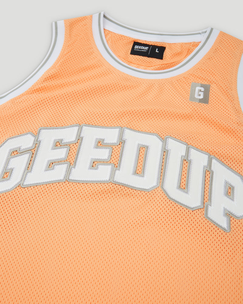 Team Logo B-Ball Jersey Peach