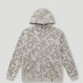 PFK Monogram Zip Jacket Concrete1
