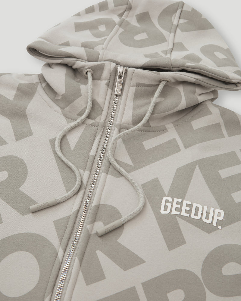 PFK Monogram Zip Jacket Concrete