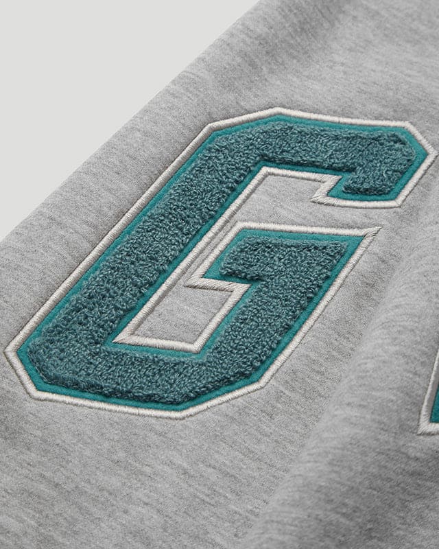 Team Logo Hoody Grey/Aqua Green