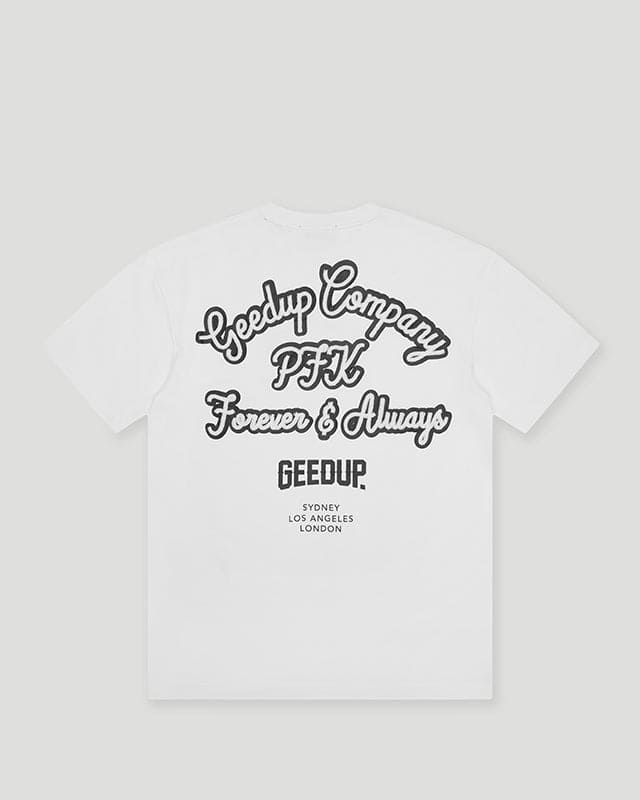 Geedup Company T-Shirt White/Navy