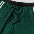 Emboss Mesh Shorts Forest Green3