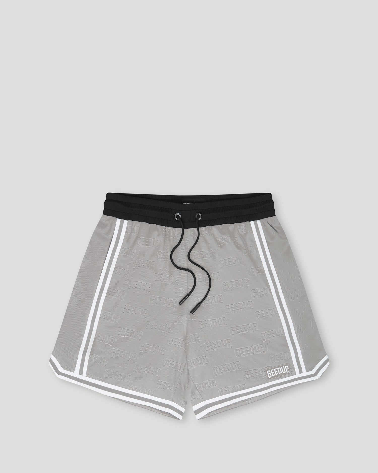 Emboss Mesh Shorts Grey