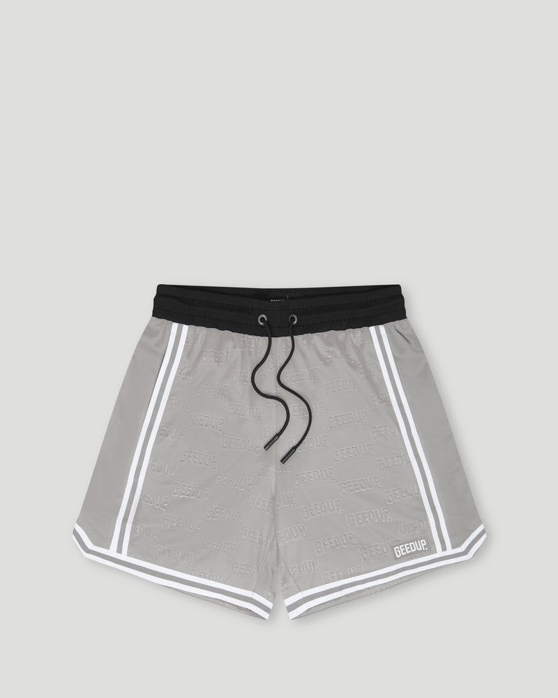 Emboss Mesh Shorts Grey