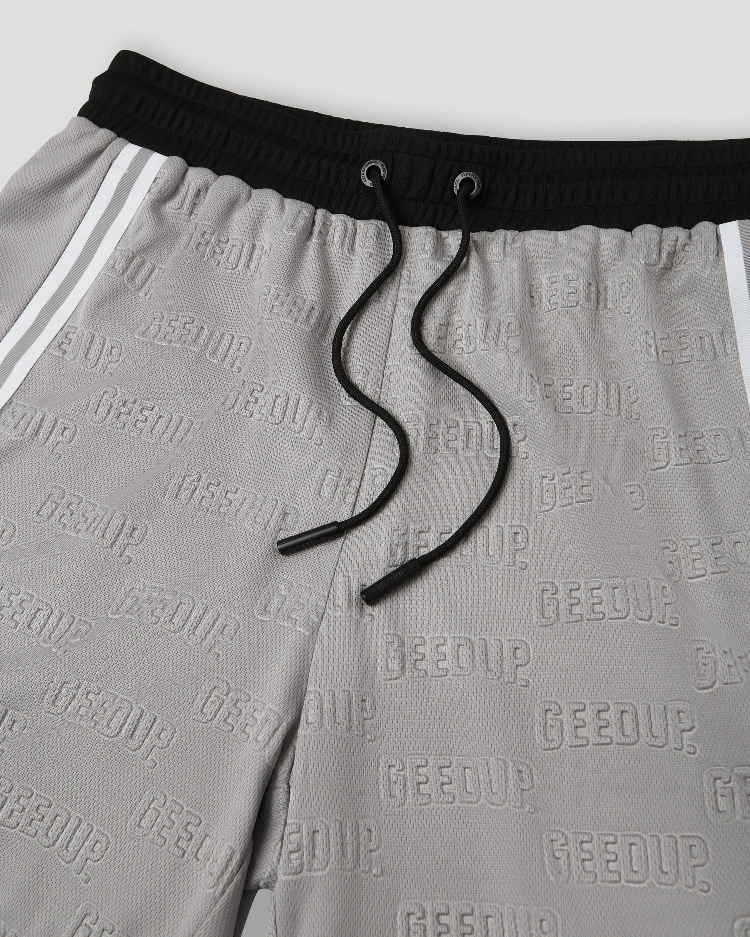 Emboss Mesh Shorts Grey