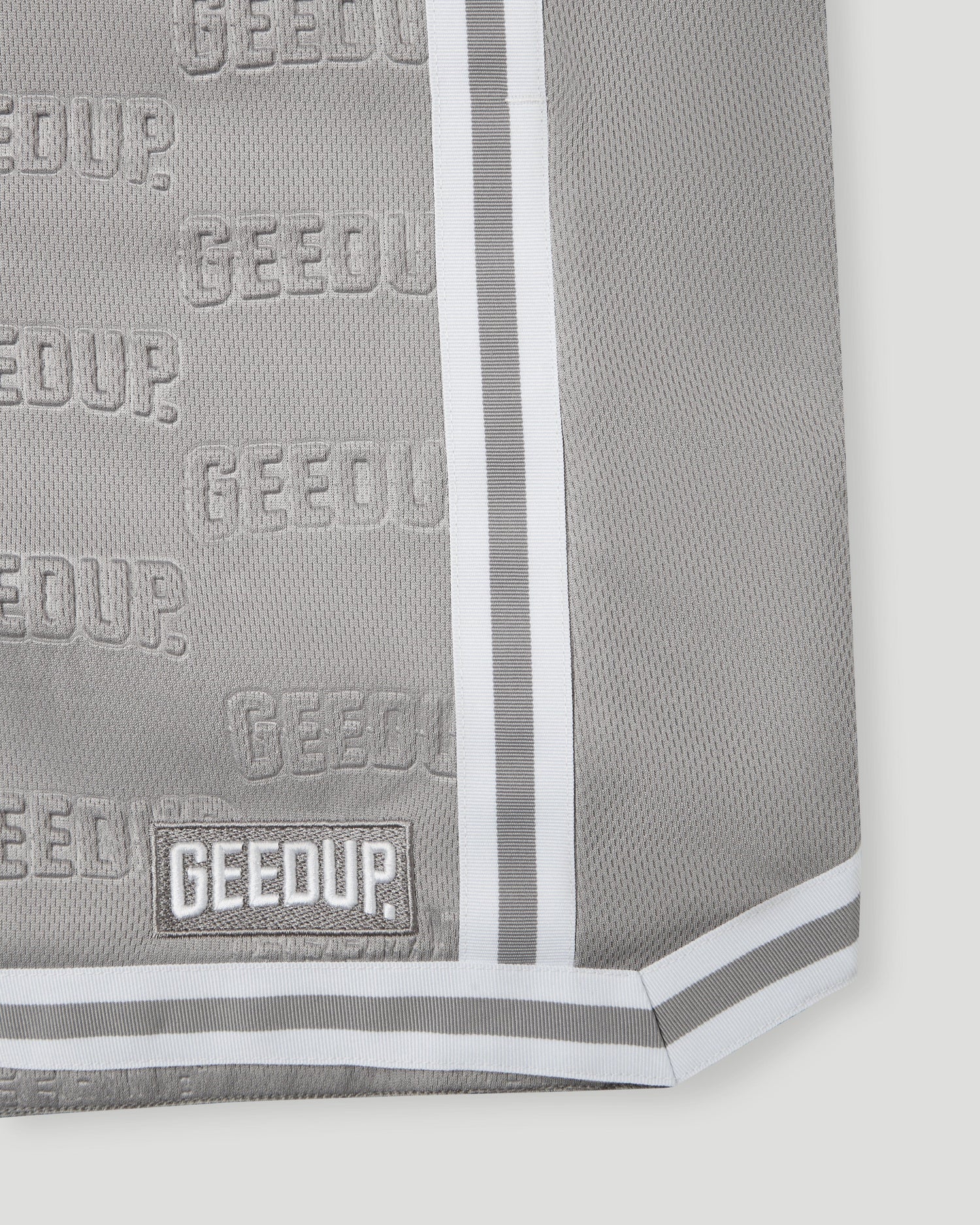 Emboss Mesh Shorts Grey