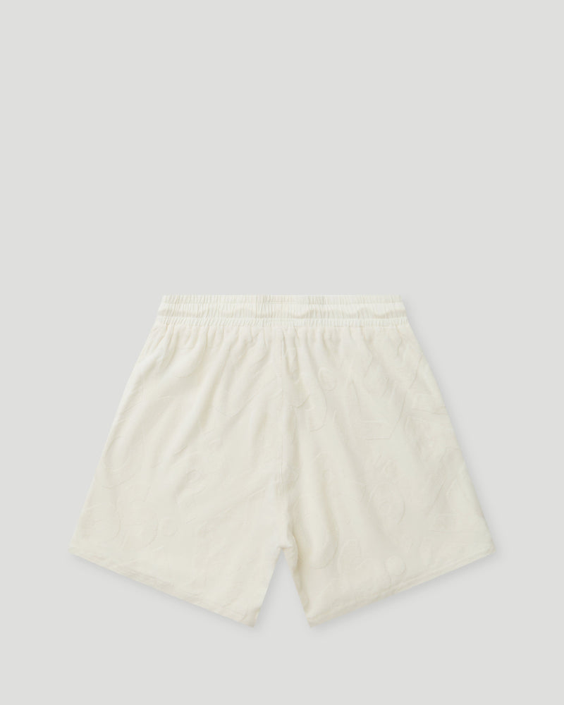 PFK Monogram Shorts Cream 